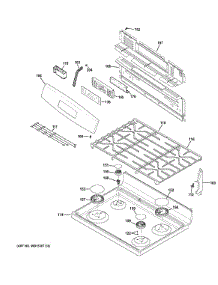 Control Panel & Cooktop parts for Ge Range JGB645DEK1BB from AppliancePartsPros.com