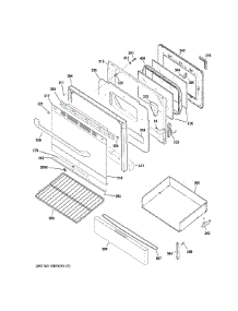 Door & Drawer Parts parts for Ge Range JGB645SEK1SS from AppliancePartsPros.com