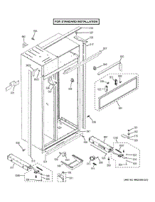 Case Parts - Standard parts for Ge Refrigerator ZISB420DHC from AppliancePartsPros.com
