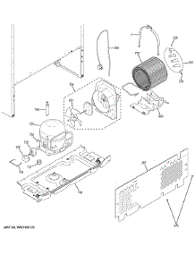 Machine Compartment parts for Ge Refrigerator GTE18CTHGRCC from AppliancePartsPros.com