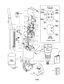 Destiny Plus Cleaner parts for Kenmore Vacuum 204.36999690 (20436999690, 204 36999690) from AppliancePartsPros.com
