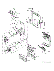 Ice Maker & Dispenser parts for Ge Refrigerator PFE28RSHHSS from AppliancePartsPros.com