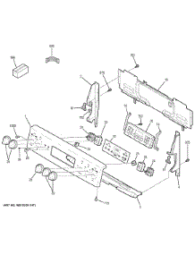 Control Panel parts for Ge Range JB655EK1ES from AppliancePartsPros.com
