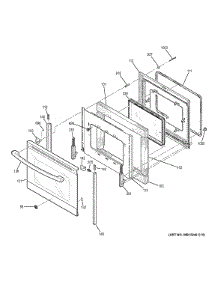 Door parts for Ge Range JB655EK1ES from AppliancePartsPros.com
