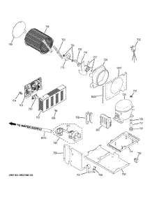 Machine Compartment parts for Ge Refrigerator ZISS360DHBSS from AppliancePartsPros.com