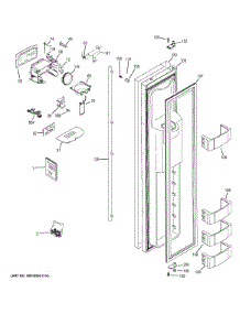 Freezer Door parts for Ge Refrigerator ZISS480DHBSS from AppliancePartsPros.com
