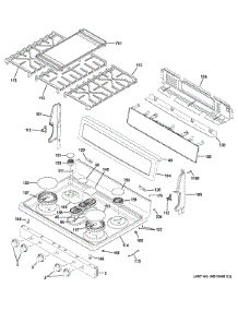 Control Panel & Cooktop parts for Ge Range PGB960SEJ2SS from AppliancePartsPros.com