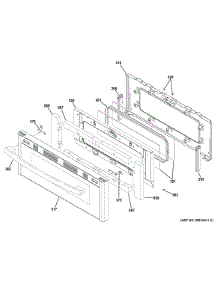 Upper Door parts for Ge Range JGB860DEJ2BB from AppliancePartsPros.com