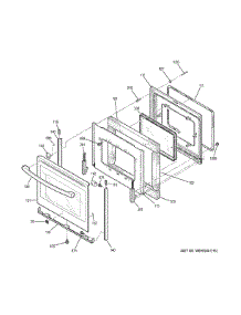 Door parts for Ge Range JB700SJ2SS from AppliancePartsPros.com