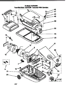 Vacuum Cleaner parts for Kenmore Vacuum 116.27312790 (11627312790, 116 27312790) from AppliancePartsPros.com