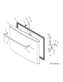 Freezer Door parts for Ge Refrigerator GFE28HMHGES from AppliancePartsPros.com