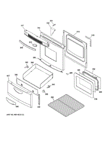 Door & Drawer Parts parts for Ge Range JA624RN1SS from AppliancePartsPros.com