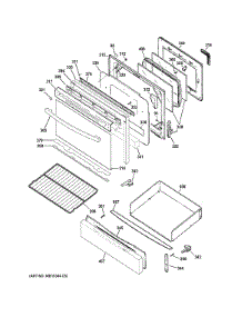 Door & Drawer Parts parts for Ge Range JGB450DEF3BB from AppliancePartsPros.com