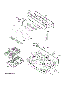 Control Panel & Cooktop parts for Ge Range JGB640SEF5SS from AppliancePartsPros.com