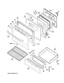 Door & Drawer Parts parts for Ge Range JGB640SEF5SS from AppliancePartsPros.com