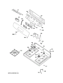 Control Panel & Cooktop parts for Ge Range JGB630REF4SS from AppliancePartsPros.com