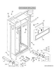 Case Parts - Standard parts for Ge Refrigerator ZIS480NHC from AppliancePartsPros.com