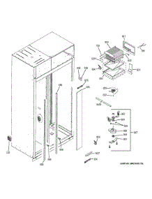 Freezer Section parts for Ge Refrigerator ZIS480NHC from AppliancePartsPros.com