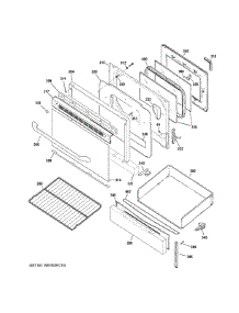 Door & Drawer Parts parts for Ge Range JGB640DEF4WW from AppliancePartsPros.com