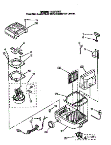 Vacuum Cleaner Assembly parts for Kenmore Vacuum 116.3216690C (1163216690C, 116 3216690C) from AppliancePartsPros.com