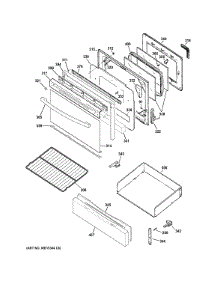 Door & Drawer Parts parts for Ge Range JGB620DEF3BB from AppliancePartsPros.com