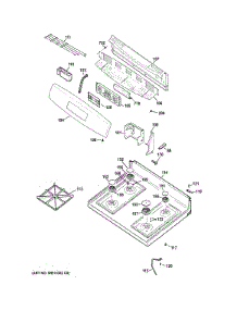 Control Panel & Cooktop parts for Ge Range JGB620DEF3BB from AppliancePartsPros.com