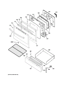 Door & Drawer Parts parts for Ge Range JGB450REF4SS from AppliancePartsPros.com
