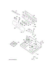 Control Panel & Cooktop parts for Ge Range JGB620REF4SS from AppliancePartsPros.com
