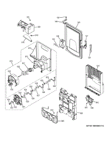Ice Maker & Dispenser parts for Ge Refrigerator GYE22KSHHSS from AppliancePartsPros.com