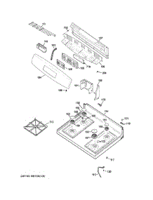 Control Panel & Cooktop parts for Ge Range JGB620GEF3SA from AppliancePartsPros.com