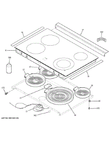 Cooktop parts for Ge Range JS630DF3WW from AppliancePartsPros.com