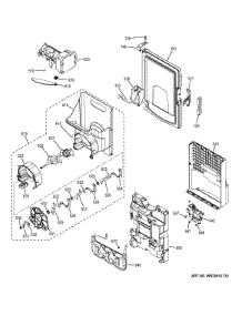 Ice Maker & Dispenser parts for Ge Refrigerator GFE28HGHFBB from AppliancePartsPros.com