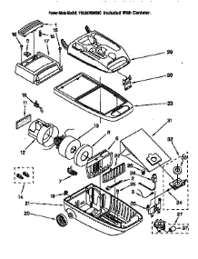 Vacuum Cleaner parts for Kenmore Vacuum 116.32766690C (11632766690C, 116 32766690C) from AppliancePartsPros.com