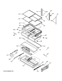 Fresh Food Shelves parts for Ge Refrigerator CYE22TSHHSS from AppliancePartsPros.com
