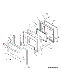 Door parts for Ge Range JBS60RF4SS from AppliancePartsPros.com
