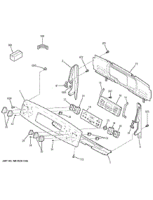 Control Panel parts for Ge Range JB650EF5ES from AppliancePartsPros.com