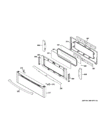 Upper Door parts for Ge Range JGB850DEF2WW from AppliancePartsPros.com