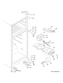 Fresh Food Section parts for Ge Refrigerator GTE18LMHERES from AppliancePartsPros.com
