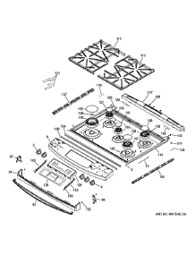 Control Panel & Cooktop parts for Ge Range JGS750EEF3ES from AppliancePartsPros.com