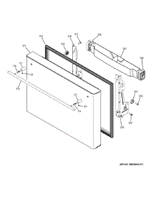 Freezer Door parts for Ge Refrigerator ZWE23ESHESS from AppliancePartsPros.com