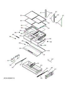 Fresh Food Shelves parts for Ge Refrigerator ZWE23ESHESS from AppliancePartsPros.com