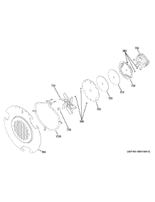 Convection Fan parts for Ge Range P2B940SEJ1SS from AppliancePartsPros.com