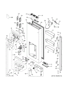 Dispenser Door parts for Ge Refrigerator CFE28USHBSS from AppliancePartsPros.com
