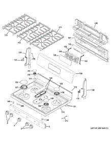 Control Panel & Cooktop parts for Ge Range JGB660DEJ1BB from AppliancePartsPros.com