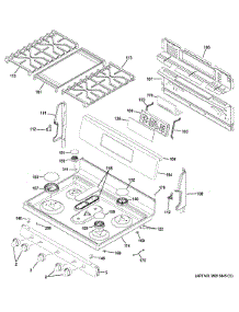 Control Panel & Cooktop parts for Ge Range JGB700SEJ1SS from AppliancePartsPros.com