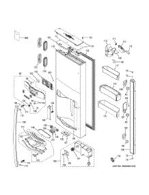 Dispenser Door parts for Ge Refrigerator PYE22PSHISS from AppliancePartsPros.com