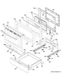 Door parts for Ge Range JGB720SEJ1SS from AppliancePartsPros.com