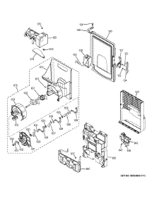 Ice Maker & Dispenser parts for Ge Refrigerator GYE22KSHGSS from AppliancePartsPros.com