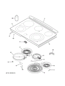 Cooktop parts for Ge Range PS920SF3SS from AppliancePartsPros.com