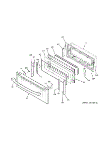 Upper Door parts for Ge Range PS950EF3ES from AppliancePartsPros.com